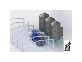 Automatizált takarmány keverő üzem zsákolóval eladó a Wolfoodengineering Kft.-től