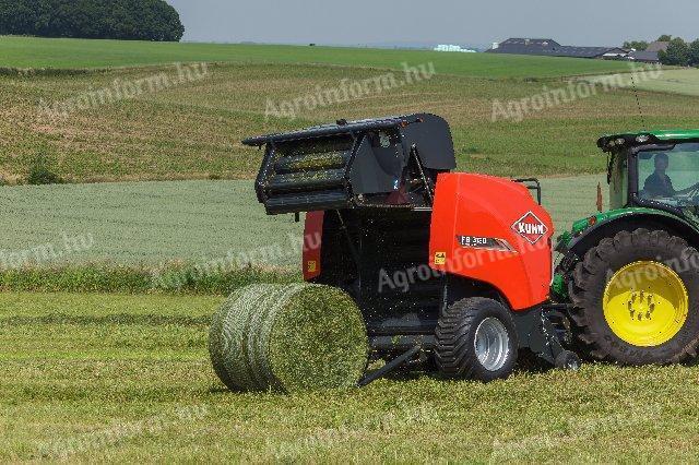 KUHN FB 3130 fixkamrás, szeletelős hengeres bálázó