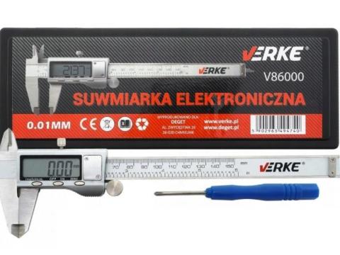 Digitális Tolómérő Mélységmérő, Subler, Rozsdamentes acél, 150mm / 0, 02mm * Verke V86000 Digitális Tolómérő Mélységmérő, Subler, Rozsdamentes acél, 150mm / 0, 02mm * Verke V86000