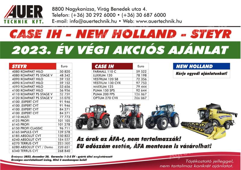 Steyr Kompakt Hi-Lo HD - akár 115 lóerős! Új,  gyári garanciával,  azonnal gyári készletről