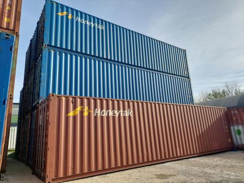 40' HC extra magas, újszerű tengeri raktárkonténerek 40' HC extra magas, újszerű tengeri raktárkonténerek