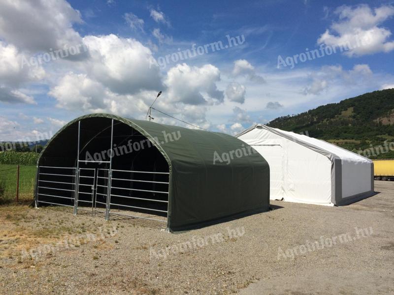 Állattartó sátor 10m x 10m x 4,5m raktárról