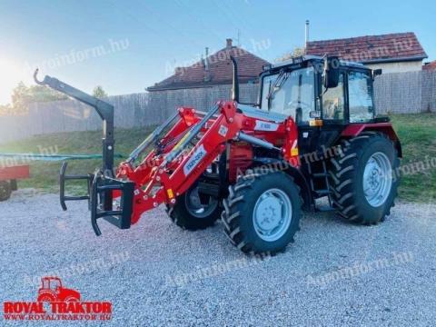 Belarus MTZ 892.2 Traktor- InterTech homlokrakodóval