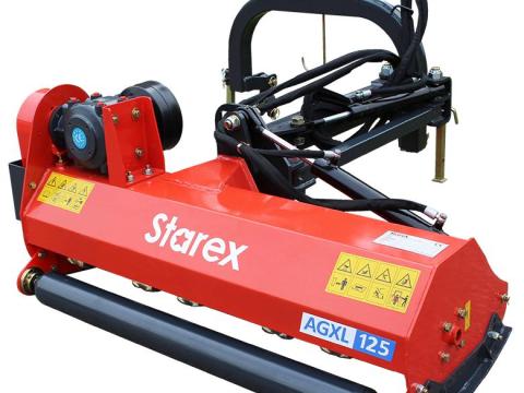 Starex AGXL 125-145-165 új szárzúzó rézsű vágására Starex AGXL 125-145-165 új szárzúzó rézsű vágására