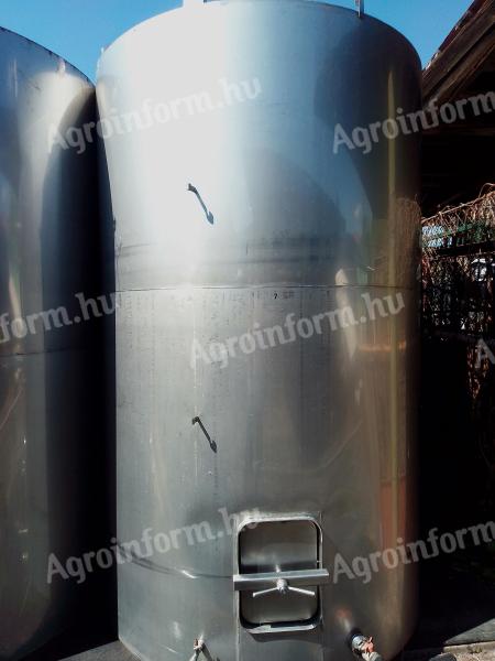 1 db saválló, korrózióálló rozsdamentes borászati tartály 76 Ft/liter 380 000 Ft/darab