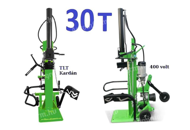 Álló Rönkhasitó 30T 400V Elektromos +Kardán 30 Tonna Függőleges Fahasitó Zipper ZI-HS30EZ