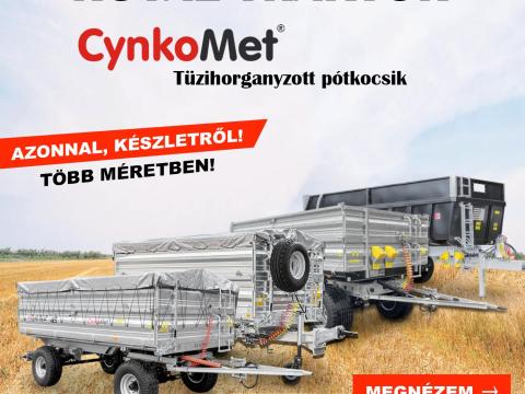CYNKOMET MEZŐGAZDASÁGI PÓTKOCSIK - RAKTÁRKÉSZLETRŐL 3,5 T - 14 T CYNKOMET MEZŐGAZDASÁGI PÓTKOCSIK - RAKTÁRKÉSZLETRŐL 3,5 T - 14 T