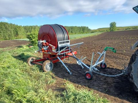 Forrás öntöződob 63/300 R, forgózsámolyos kivitelben