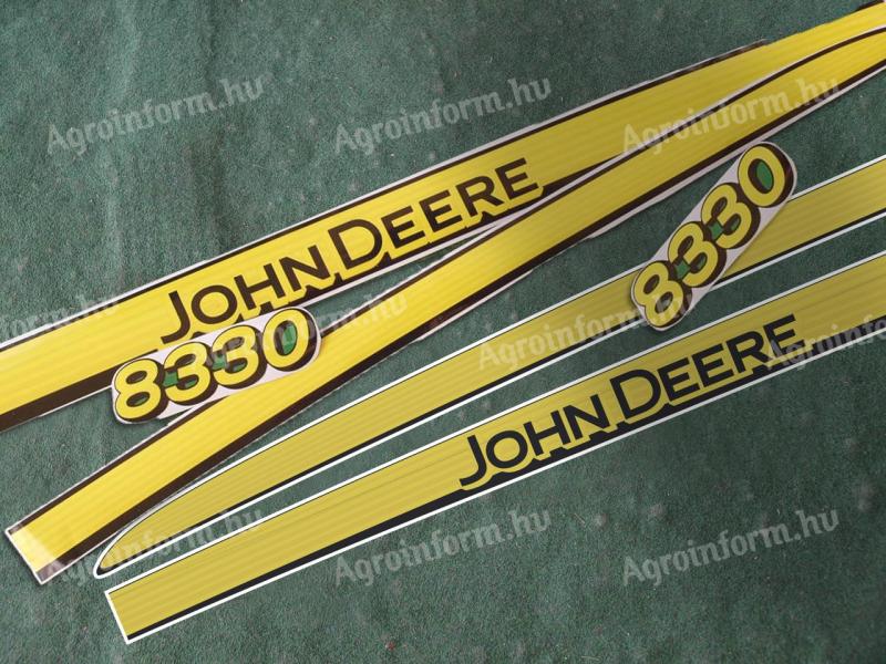 Utángyártott John Deere 8330 matrica (levonó,  decal,  Aufkleber)