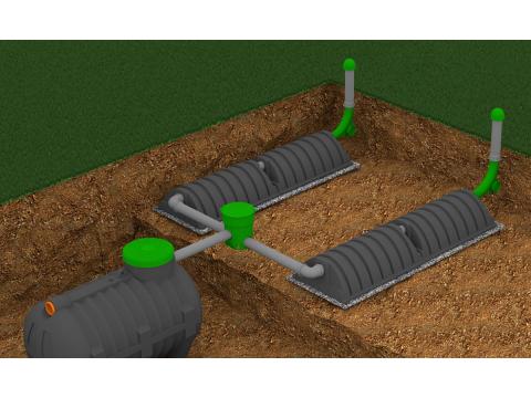 Házi szennyvíztisztító kislétesítmény 2000 l alagutas Házi szennyvíztisztító kislétesítmény 2000 l alagutas