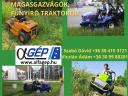 Magas fűre,  gazra fűnyíró traktor,  magasgazvágó