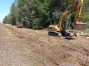 Cseje, bozótzúzó, mulcsozó, tuskómaró, rekultiváló gyökérmaró, Doppstadt Grizzly 52 + AHWI M700 gép
