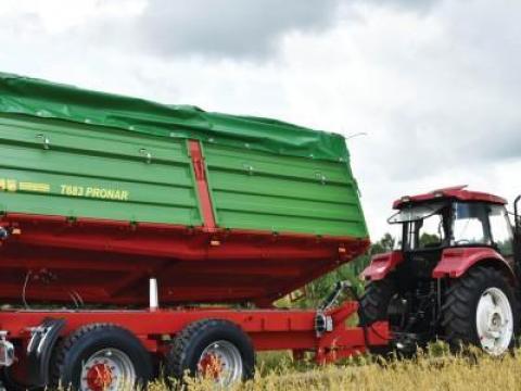 Új Pronar T683 (20 tonna össztömegű) tandem pótkocsi készletről Új Pronar T683 (20 tonna össztömegű) tandem pótkocsi készletről
