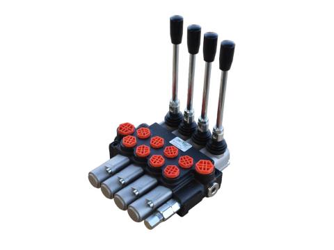 Hidraulika vezértömb 40 liter/perc,  4 karos + úszó állás Hidraulika vezértömb 40 liter/perc,  4 karos + úszó állás