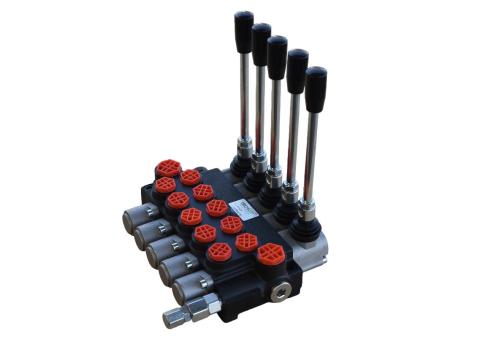 Hidraulika vezértömb 40 liter/perc,  5 karos Hidraulika vezértömb 40 liter/perc,  5 karos