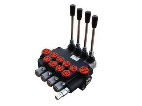 Hidraulika vezértömb 80 liter/perc,  4 karos Hidraulika vezértömb 80 liter/perc,  4 karos