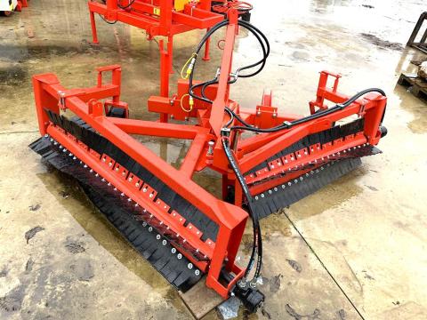 Hidraulikus front seprő,  gyümölcs seprőgép Hidraulikus front seprő,  gyümölcs seprőgép