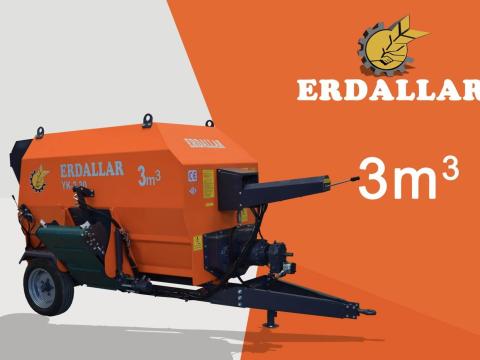 ERDALLAR takarmánykeverő és kiosztó I 3 m³ I horizontális ERDALLAR takarmánykeverő és kiosztó I 3 m³ I horizontális