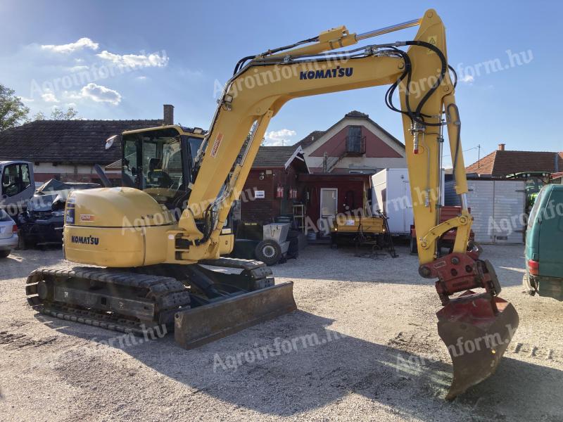 Komatsu PC80 8 tonnás kotrógép garantált 4.000 ü.ó. eladó