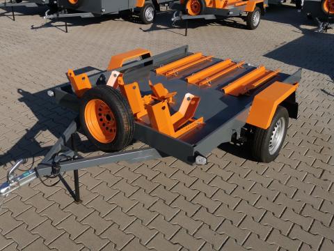 Új motorszállító utánfutó (150x220 cm) Készletről,  rendszámmal Új motorszállító utánfutó (150x220 cm) Készletről,  rendszámmal