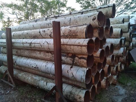 D324x6mm bontott acélcső 4 méteres szálakban