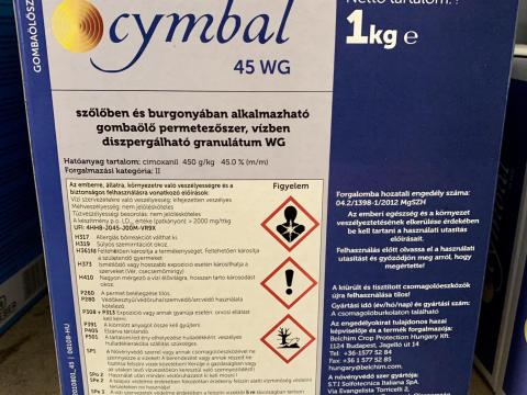 Cymbal 45 WG gombaölő permetezőszer AKCIÓ! Cymbal 45 WG gombaölő permetezőszer AKCIÓ!