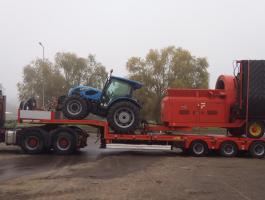 Gépszállítás,  bálaszállítás,  trélerezés,  fuvarozás,  tréler,  túlméretes szállítás,  szállítás,  Nógrád megye