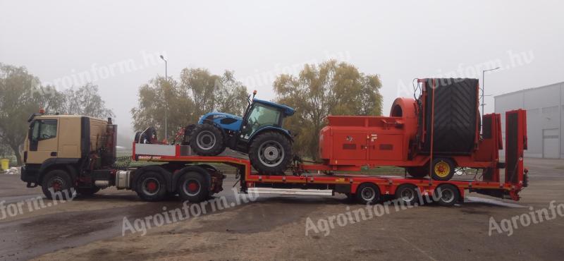 Gépszállítás,  bálaszállítás,  trélerezés,  fuvarozás,  tréler,  túlméretes szállítás,  szállítás,  Nógrád megye