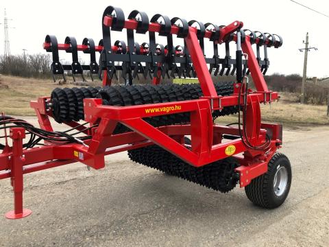 Új! VAgro 6,2 m csillaggyűrűs-henger + hidraulikus simító- 2 év garanciával