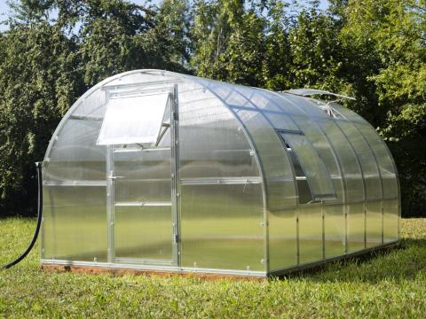 Hobby SOL melegház – Polikarbonát üvegház erős szerkezettel, 10 év garanciával