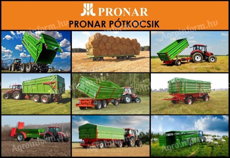 Pótkocsi készletakció! Új Pronar pótkocsik széles választéka készletről, azonnal, 3 év garanciával