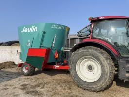 JEULIN Energy takarmánykeverő-kiosztó kocsik 10–36 m³