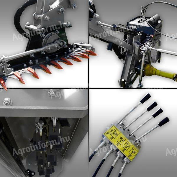 Hidraulikus hátsó mulcsozó Jansen HMS-80(180) kasza/rúd - IGJ