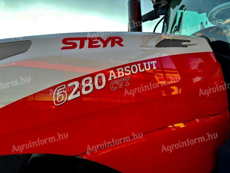 STEYR 6280 ABSOLUT CVT - ÚJ,  GYÁRI GARANCIÁLIS MG. ERŐGÉP - AZONNAL KÉSZLETRŐL