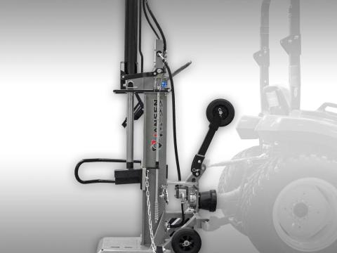 JANSEN TS-30,  30 t (TLT) álló rönkhasító,  rönkemelővel együtt- IGJ JANSEN TS-30,  30 t (TLT) álló rönkhasító,  rönkemelővel együtt- IGJ