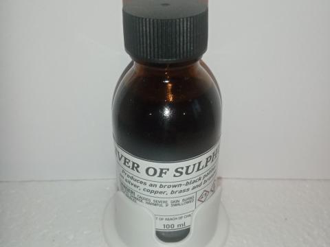 Kénmáj 100 ml patinázószer – Liver of sulphur Kénmáj 100 ml patinázószer – Liver of sulphur
