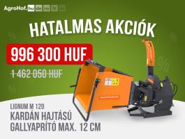 Kardán hajtású faaprító, ágaprító (fa átmérő: max: 12 cm) / Lignum M