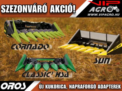 Új OROS napraforgó és kukorica kombájn adapterek akcióban VIP AGRO Kft Új OROS napraforgó és kukorica kombájn adapterek akcióban VIP AGRO Kft