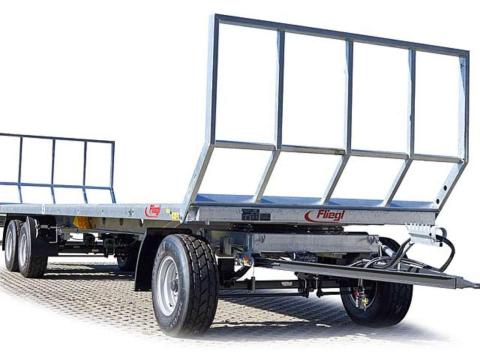 Fliegl DPW 180 típusú bálaszállító pótkocsi készletről Fliegl DPW 180 típusú bálaszállító pótkocsi készletről