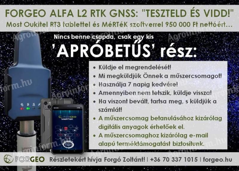 FORGEO ALFA L2 GPS területmérő