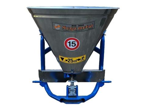 Műtrágyaszóró 1 tárcsás – Mega Metal RG 300 horganyzott
