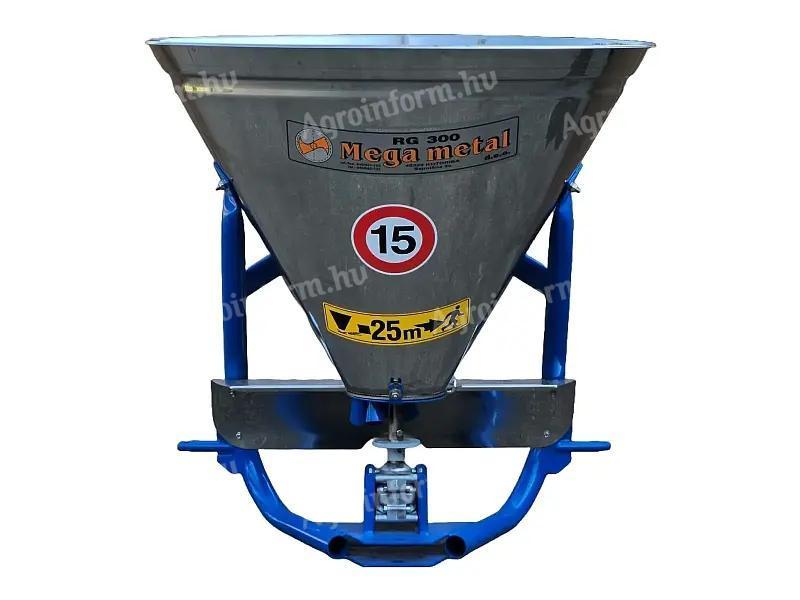 Műtrágyaszóró 1 tárcsás – Mega Metal RG 300 horganyzott