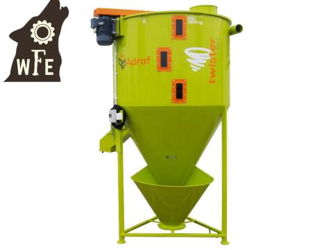ADRAF M01/5 2.000 kg-os 3,0 kW-os ömlesztett takarmánykeverő twister piacbevezető áron ADRAF M01/5 2.000 kg-os 3,0 kW-os ömlesztett takarmánykeverő twister piacbevezető áron
