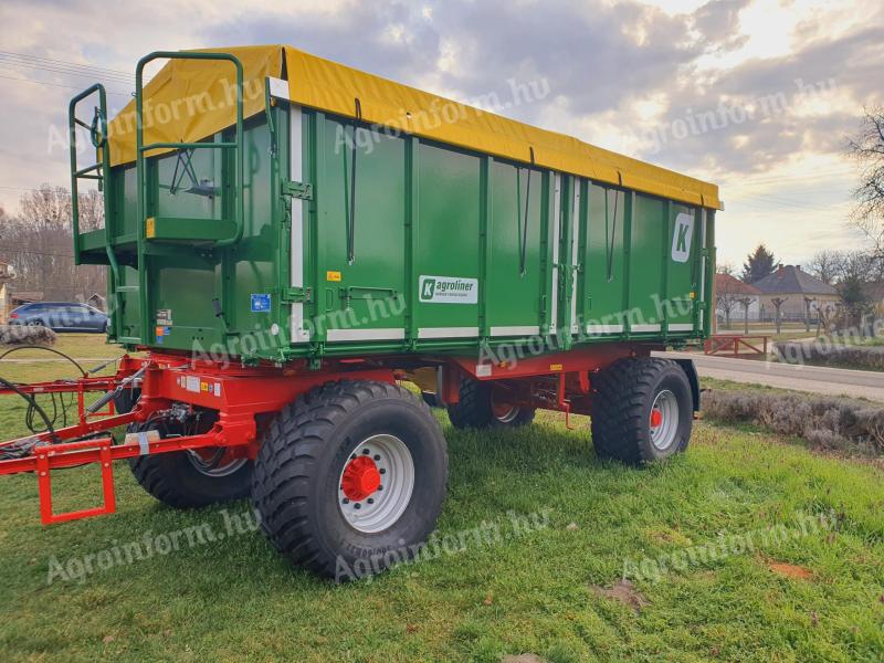 Kröger agroliner HKD 302-es három oldalra billentő pótkocsi