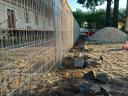 Gabion kőkerítés,  támfal,  kerítés panel,  oszlop,  kapu