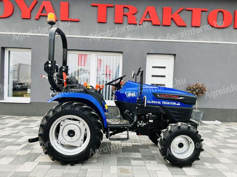 FARMTRAC 26 LE COMPACT TRAKTOR - 9 SEBESSÉGES - RAKTÁRKÉSZLET RŐL