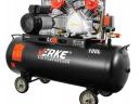 Kompresszor 100 l / 2,2 kW, kéthengeres • Verke V81115 • olajkenésű V-henger 250 l/perc, ékszíjmeghajtású