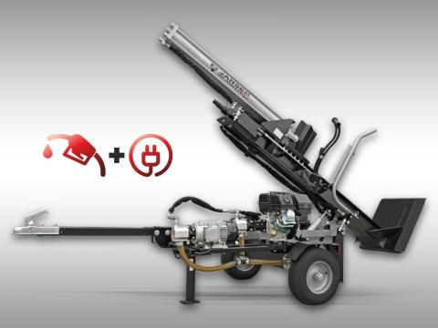 Függőleges hasítógép - benzin + elektromos - Jansen HS-20H110K-V2