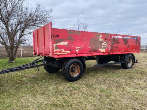 Fix platós pótkocsi 18 tonna össztömegű eladó