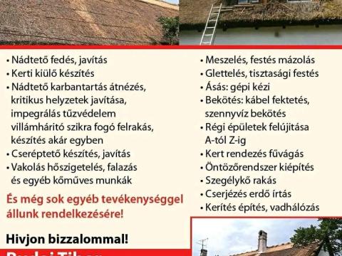 Cseréptető,  lemeztető,  trapéztető javítás és készítés Cseréptető,  lemeztető,  trapéztető javítás és készítés